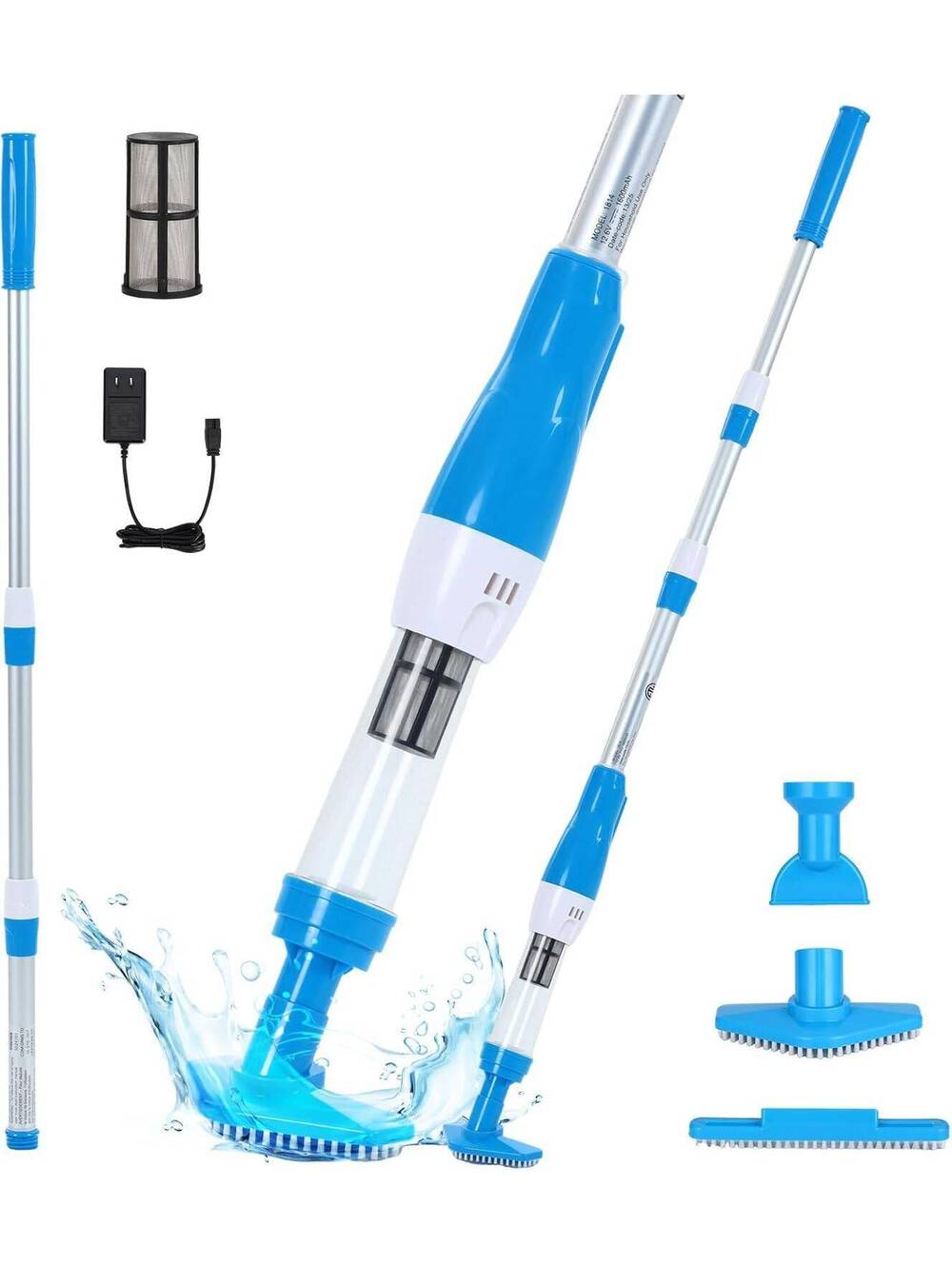 4 in 1 Cordless Rechargeable Small Pool Vacuum spa hot tub 90 Mins Running Time